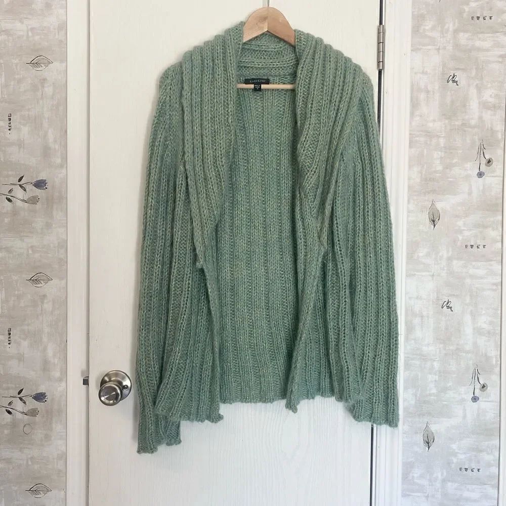 BeBe Open Front Sea Foam Cardigan